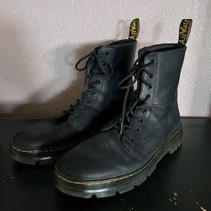 Men’s Dr Martins size 13 “COMBS LEATHER CASUAL BOOTS” black